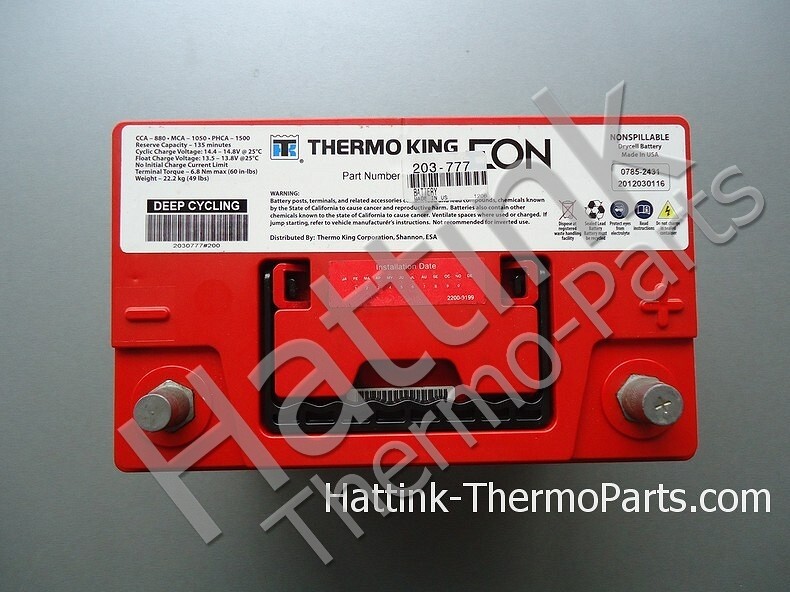 Battery 12V Parts Hattink Thermo EON SLX100/SLX200/SLX300/SLX400 | 880cca