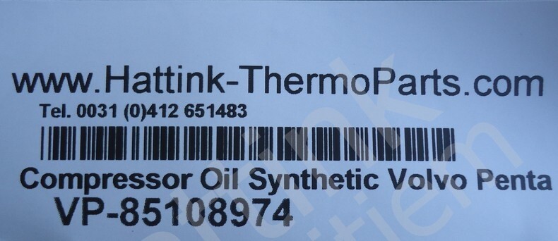 Compressor Oil Synthetic Volvo Penta | Hattink Thermo Parts